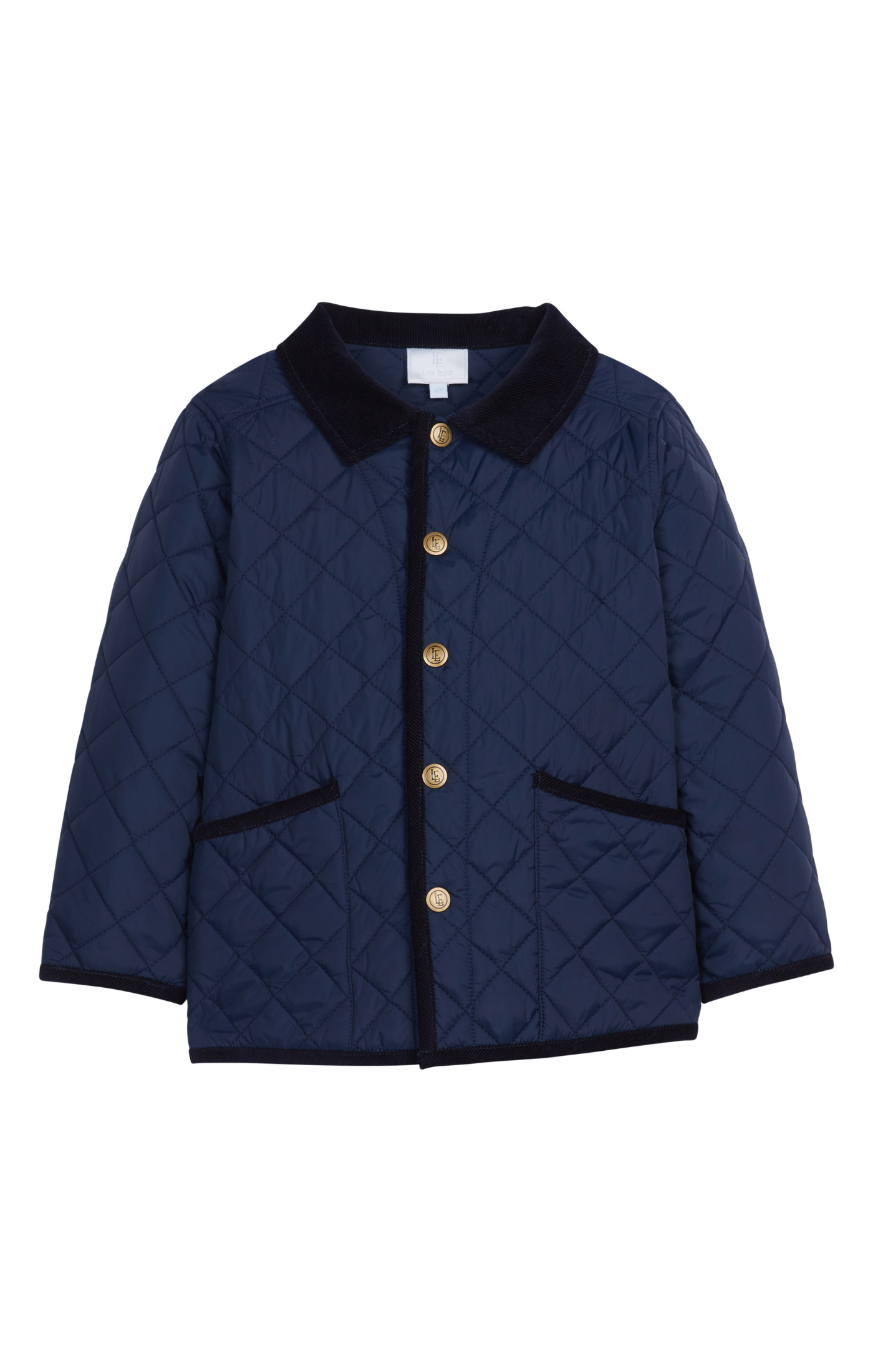 Classic Quilted Jacket: Navy