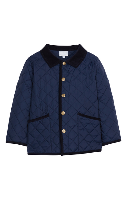 Classic Quilted Jacket: Navy