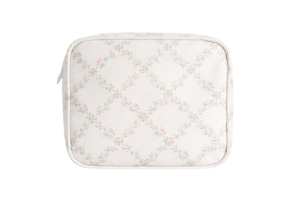 Rosy Trellis Small Cosmetic Pouch