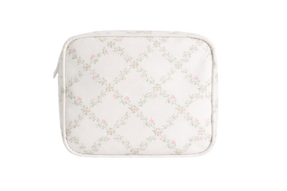 Rosy Trellis Small Cosmetic Pouch
