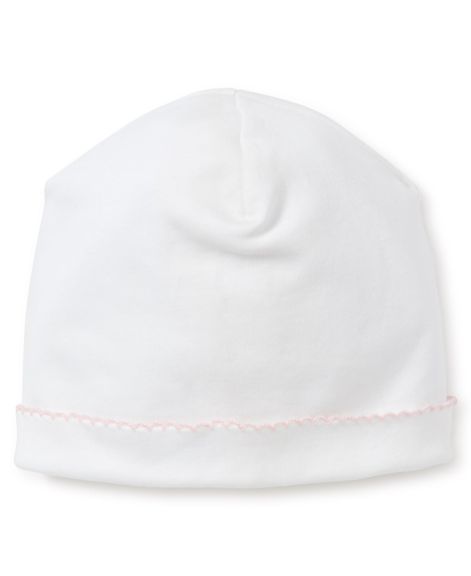 Basics Hat: White with Pink Trim