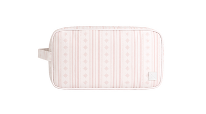 Starlight Stripes Dopp Bag: Pink