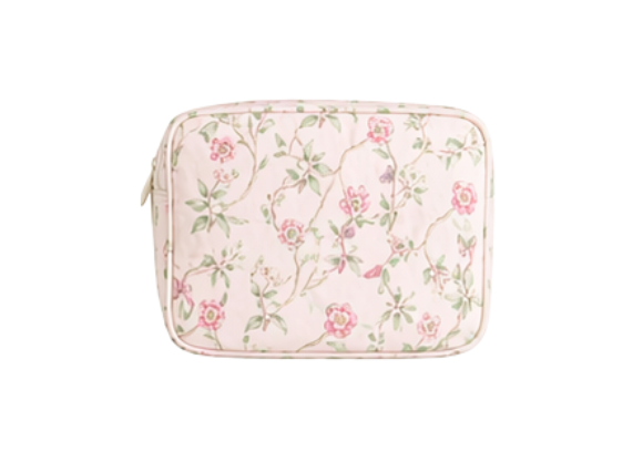 Pink Bird Small Cosmetic Pouch