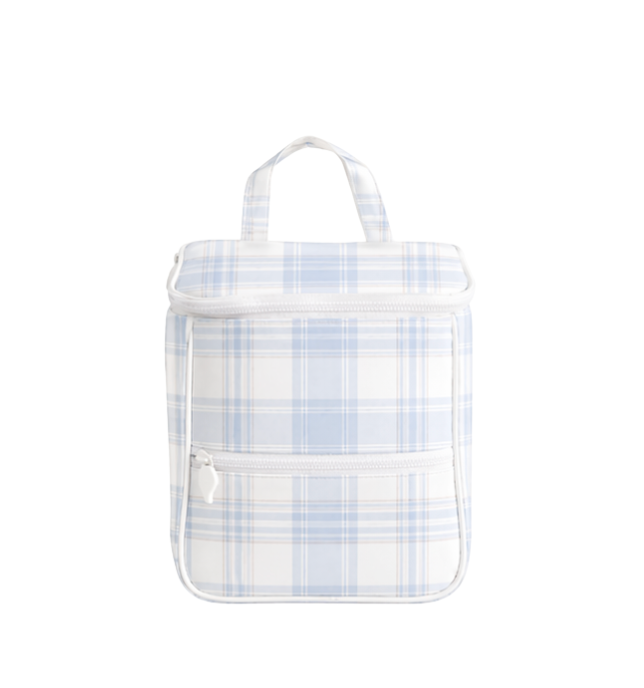 Blue Plaid Lunch Bag
