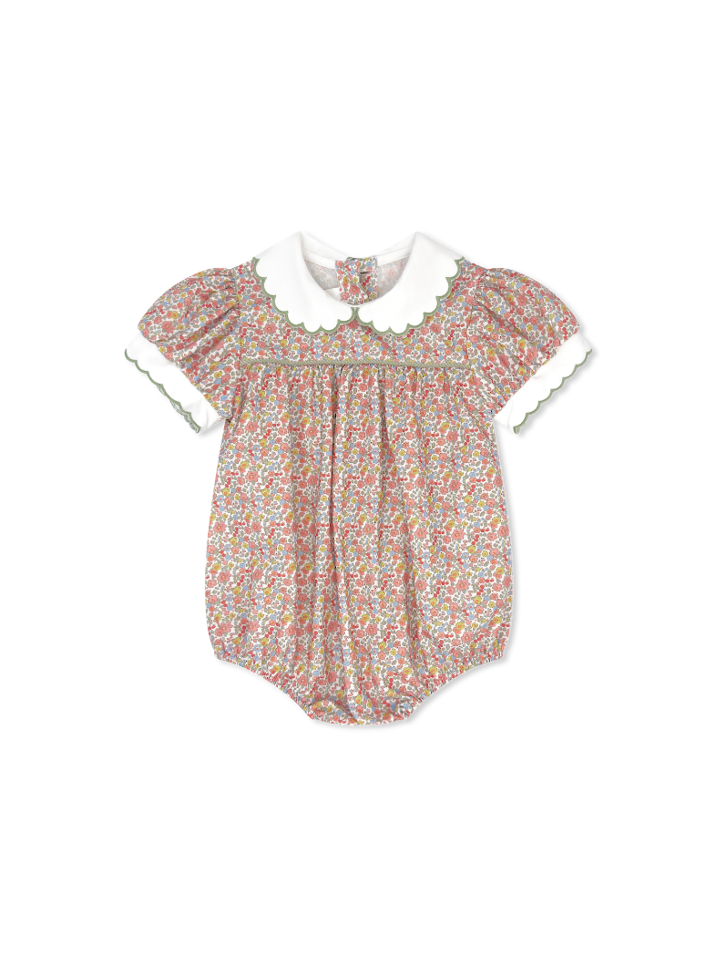 Memory Making Scallop Bubble: Autumn Garden with Sweetgrass Corduroy Piping