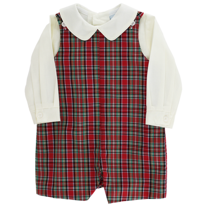 Tartan with Navy Cord John John