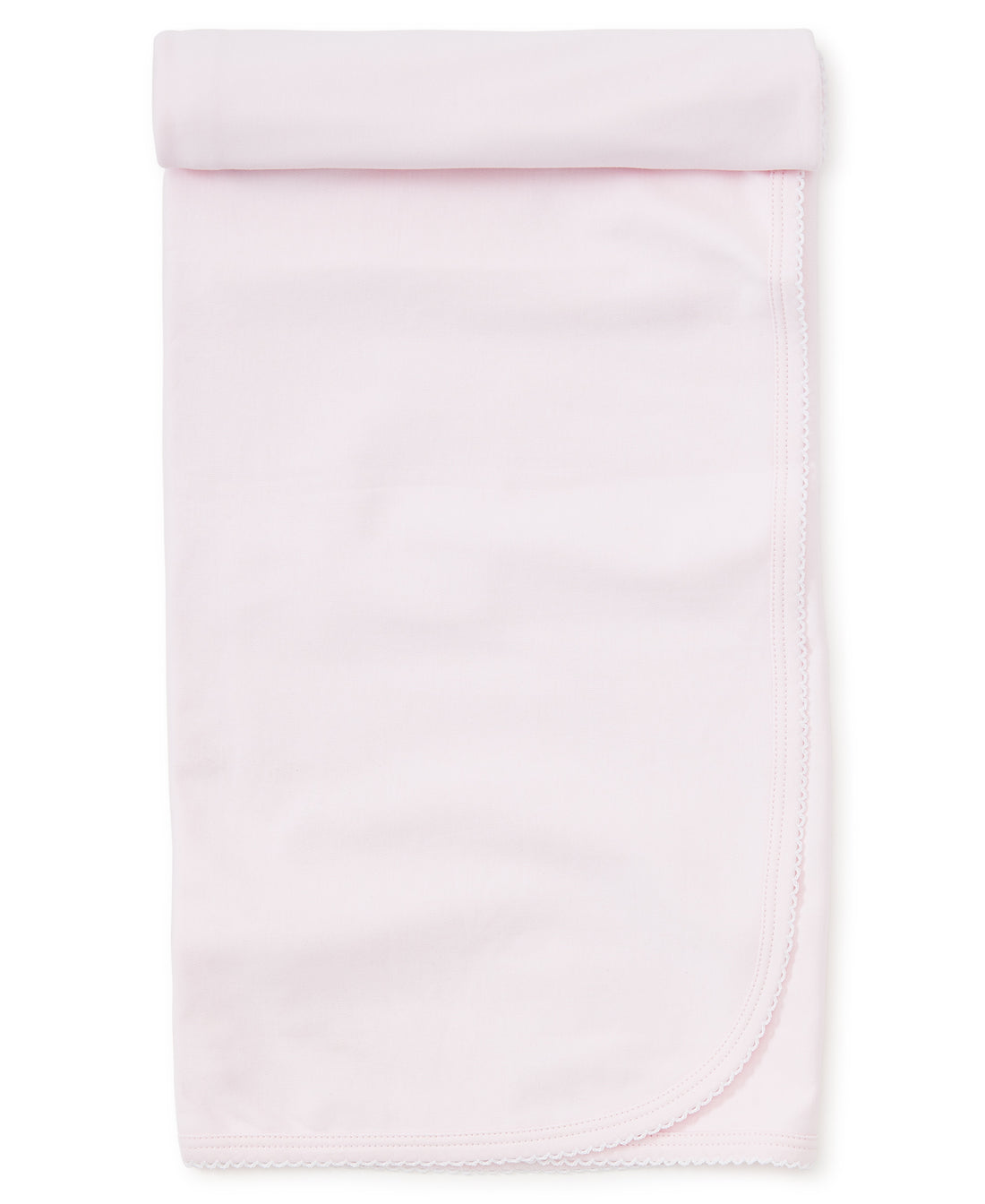 Basics Blanket: Light Pink with White Trim