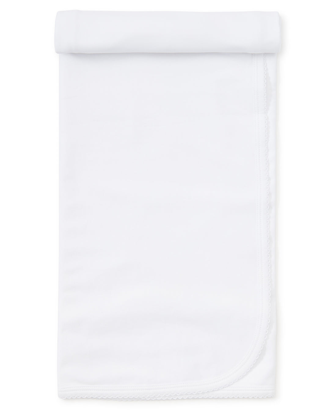 Basics Blanket: White with White Trim