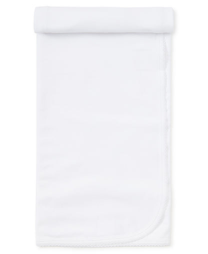 Basics Blanket: White with White Trim