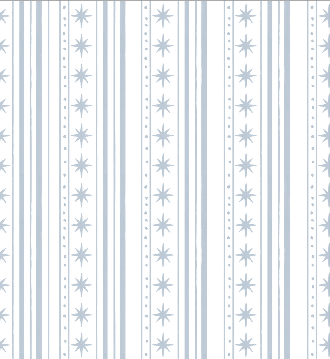 Starlight Stripes Small Cosmetic Pouch: Blue