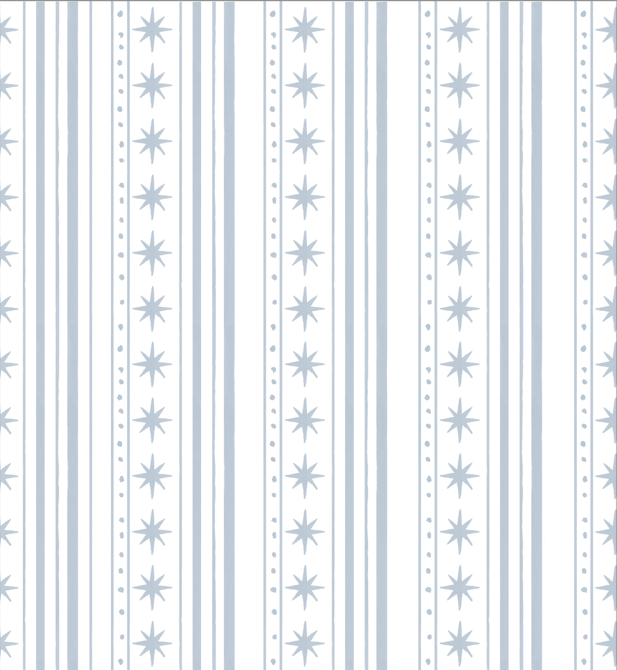 Starlight Stripes Small Cosmetic Pouch: Blue