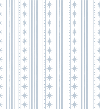 Starlight Stripes Small Cosmetic Pouch: Blue