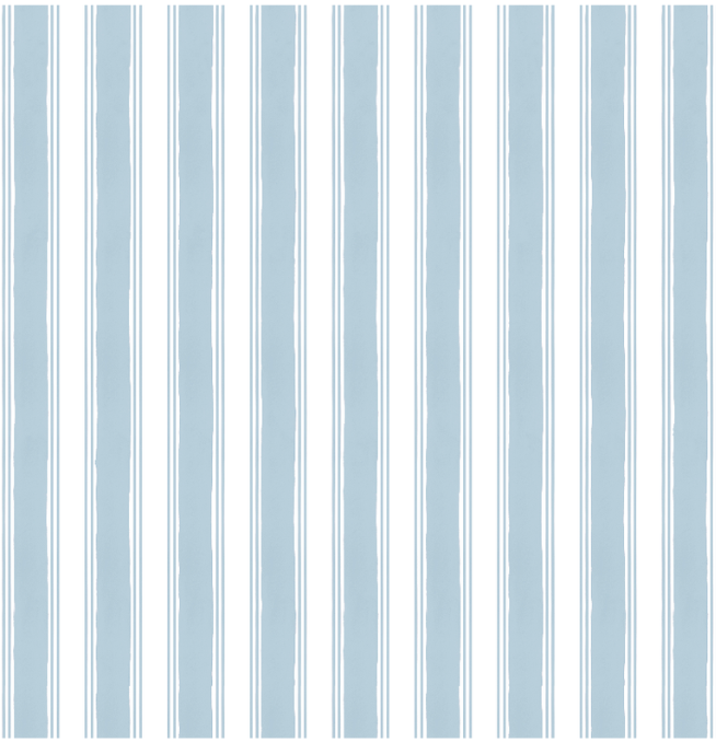 Blue Stripe Lunch Bag