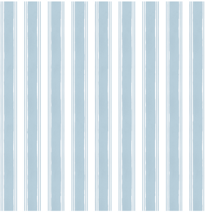 Blue Stripe Lunch Bag