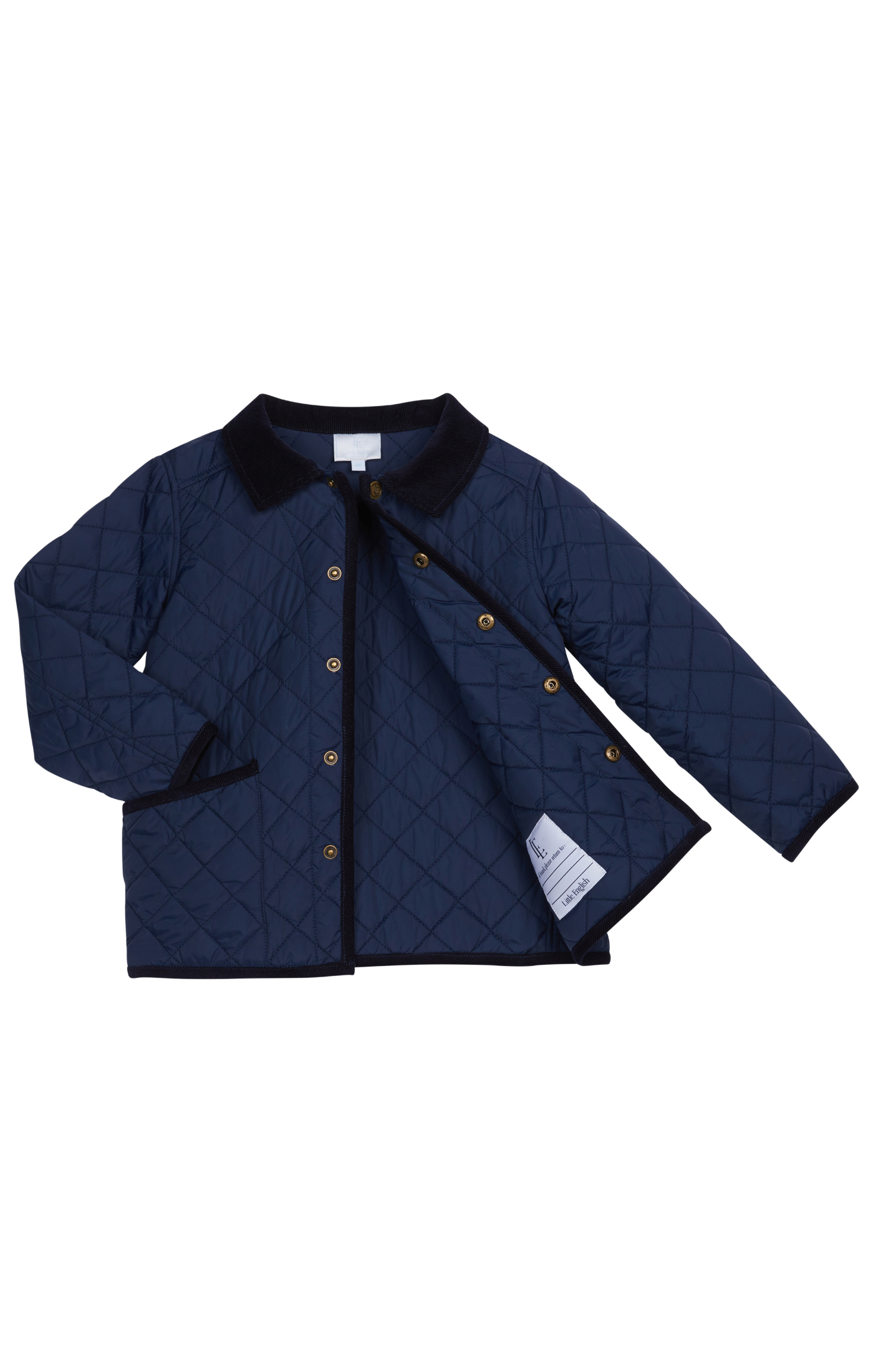 Classic Quilted Jacket: Navy