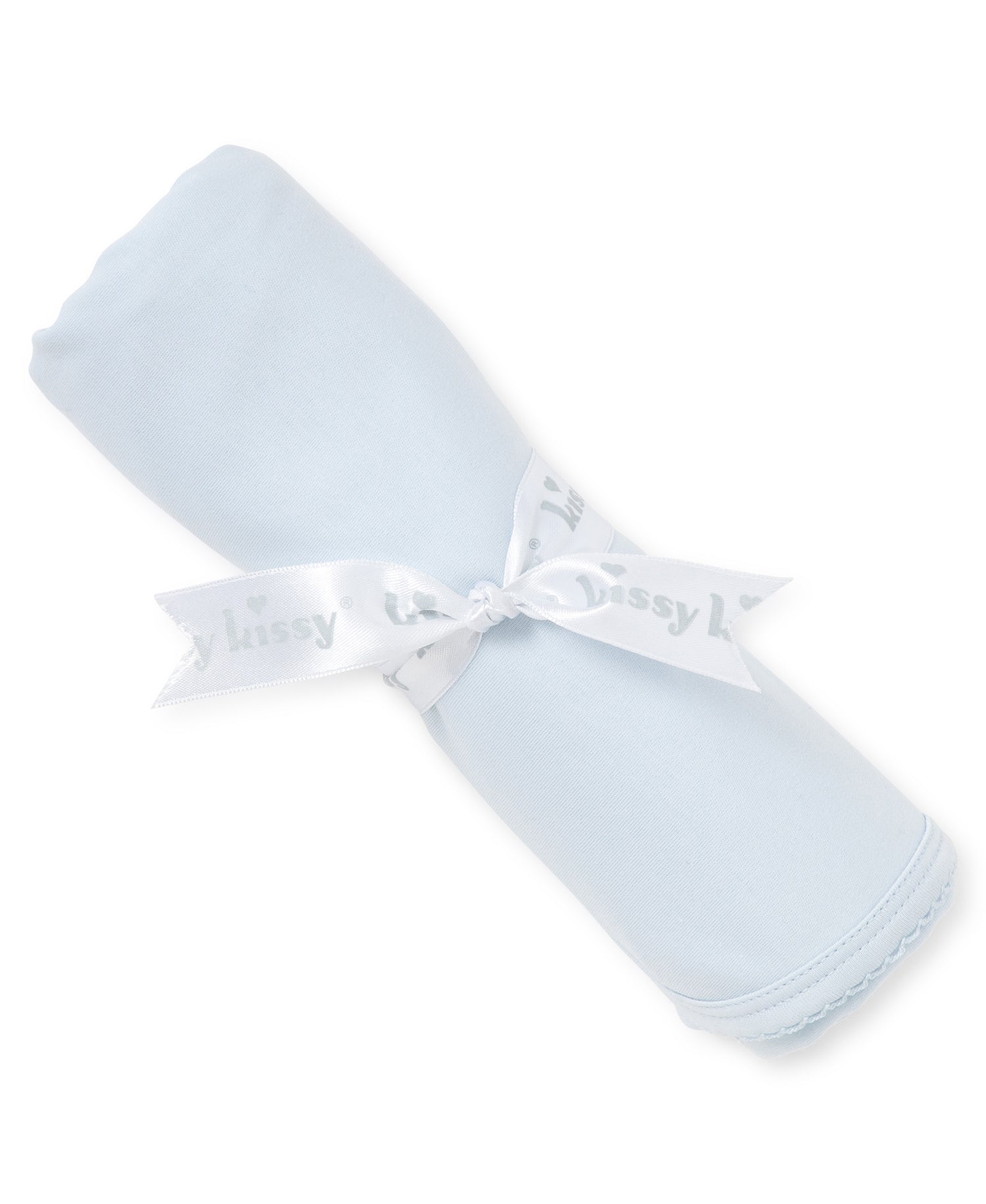 Basics Blanket: Light Blue with Light Blue Trim