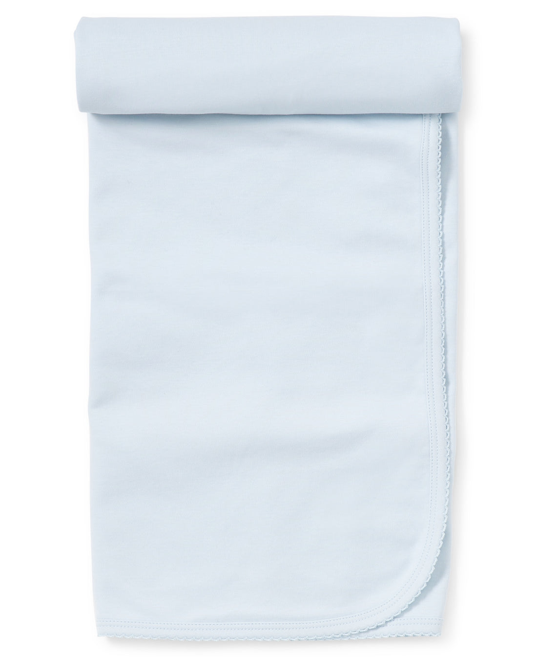 Basics Blanket: Light Blue with Light Blue Trim