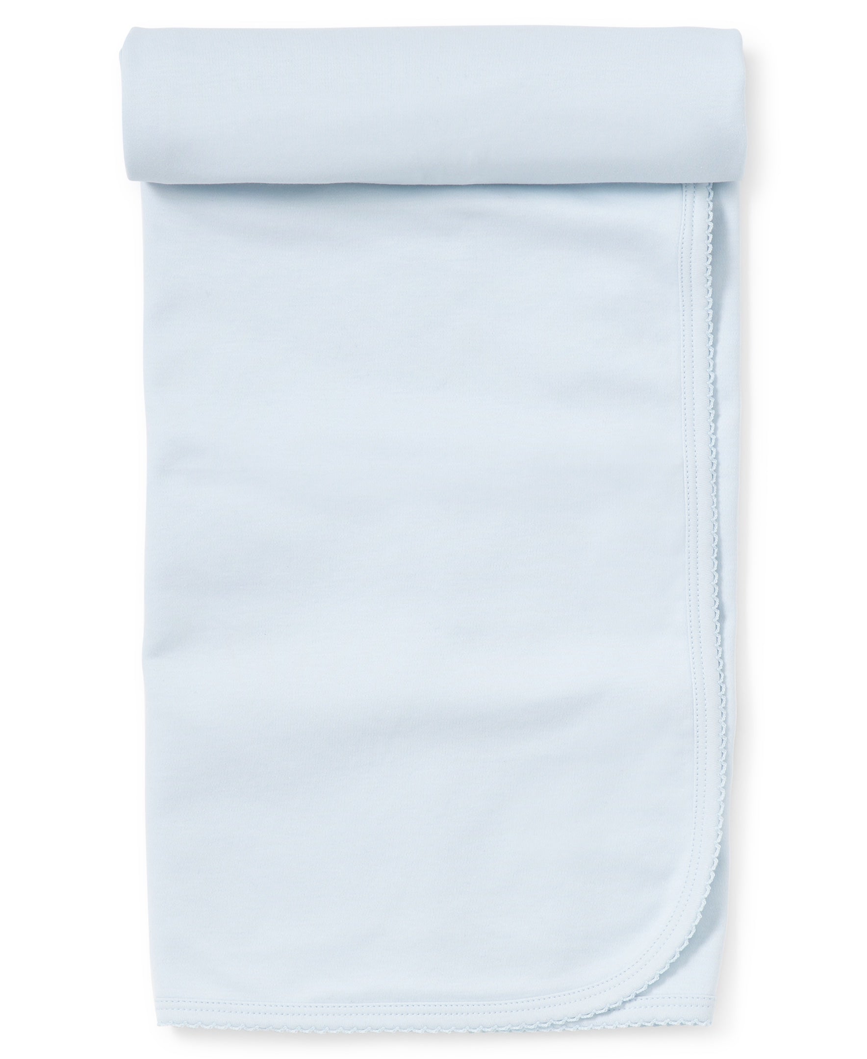 Basics Blanket: Light Blue with Light Blue Trim