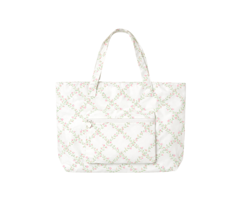 Rosy Trellis Tote Bag