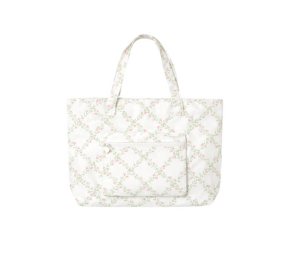 Rosy Trellis Tote Bag