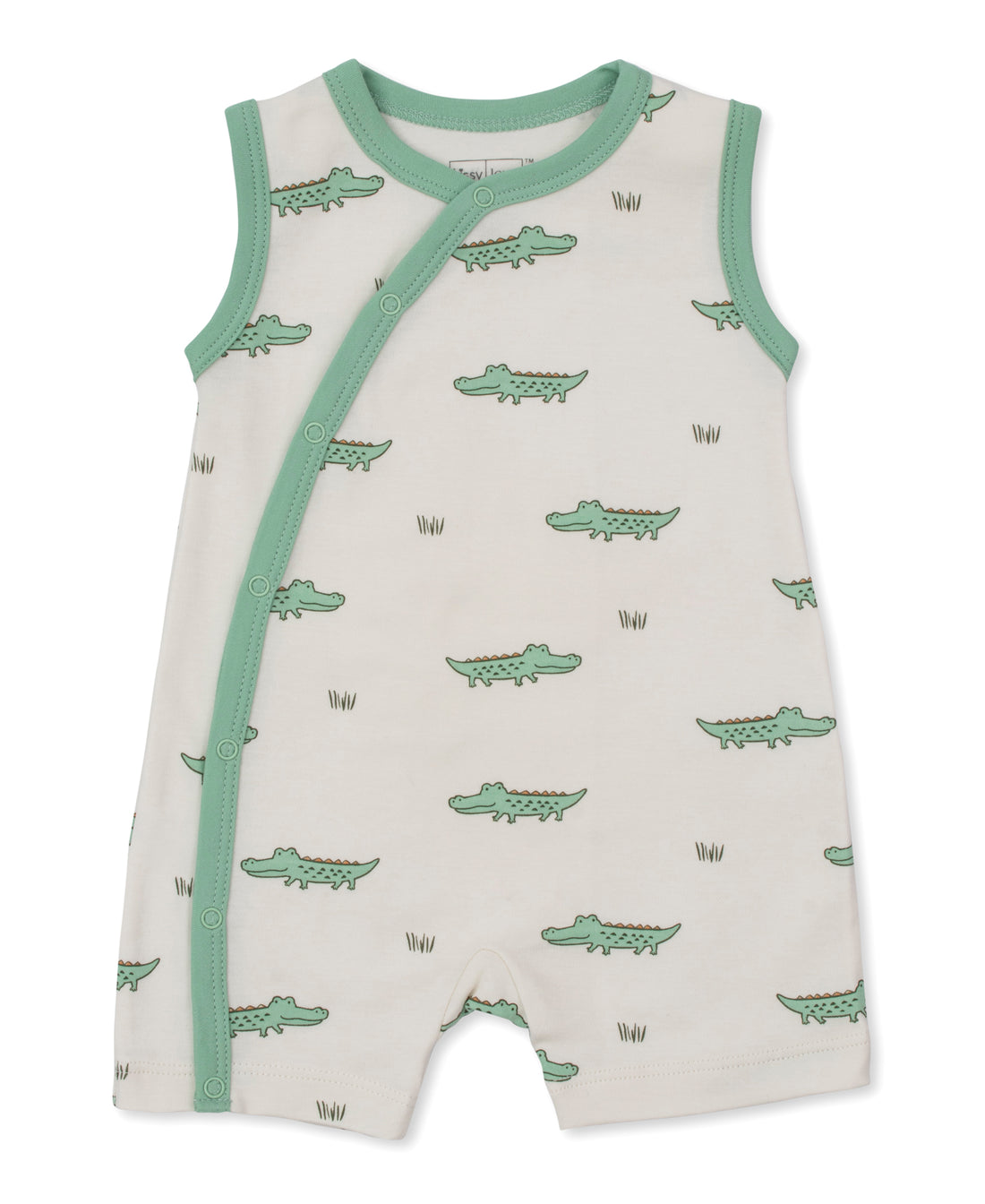 Crocodile Walk Baby Boy Sleeveless Playsuit