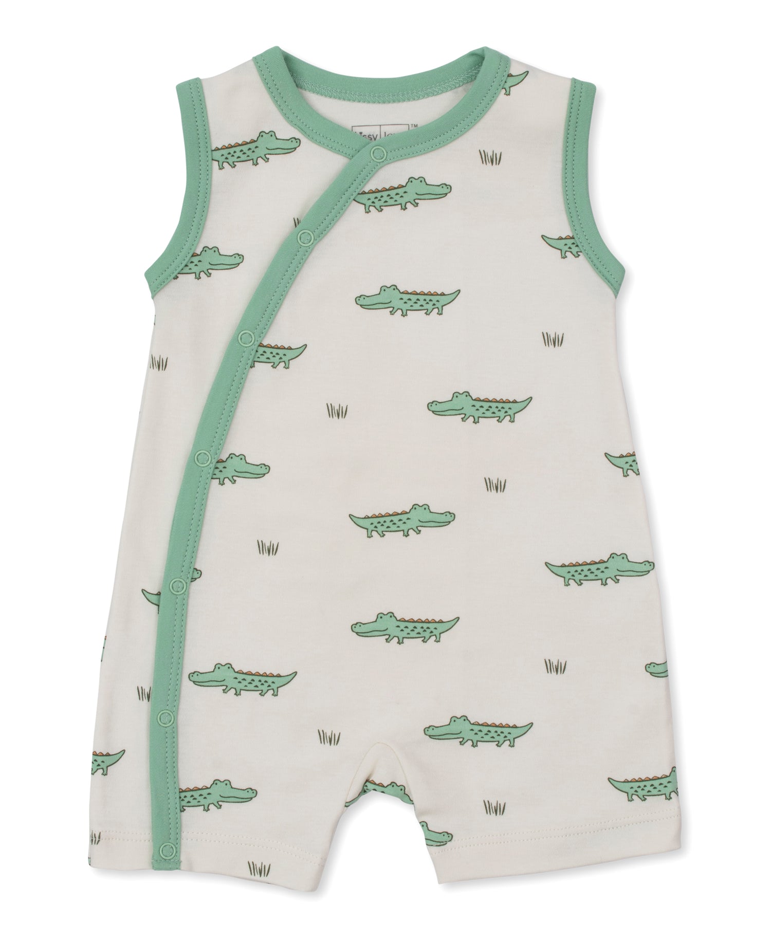 Crocodile Walk Baby Boy Sleeveless Playsuit