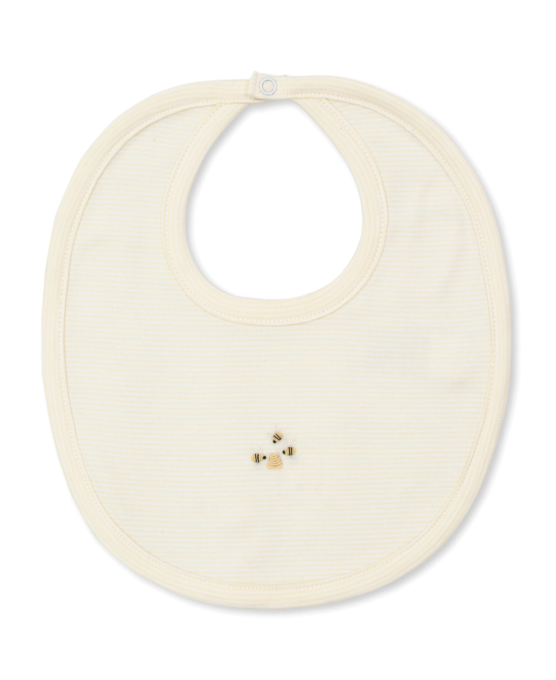Beehive Hand Embroidered Bib: Yellow