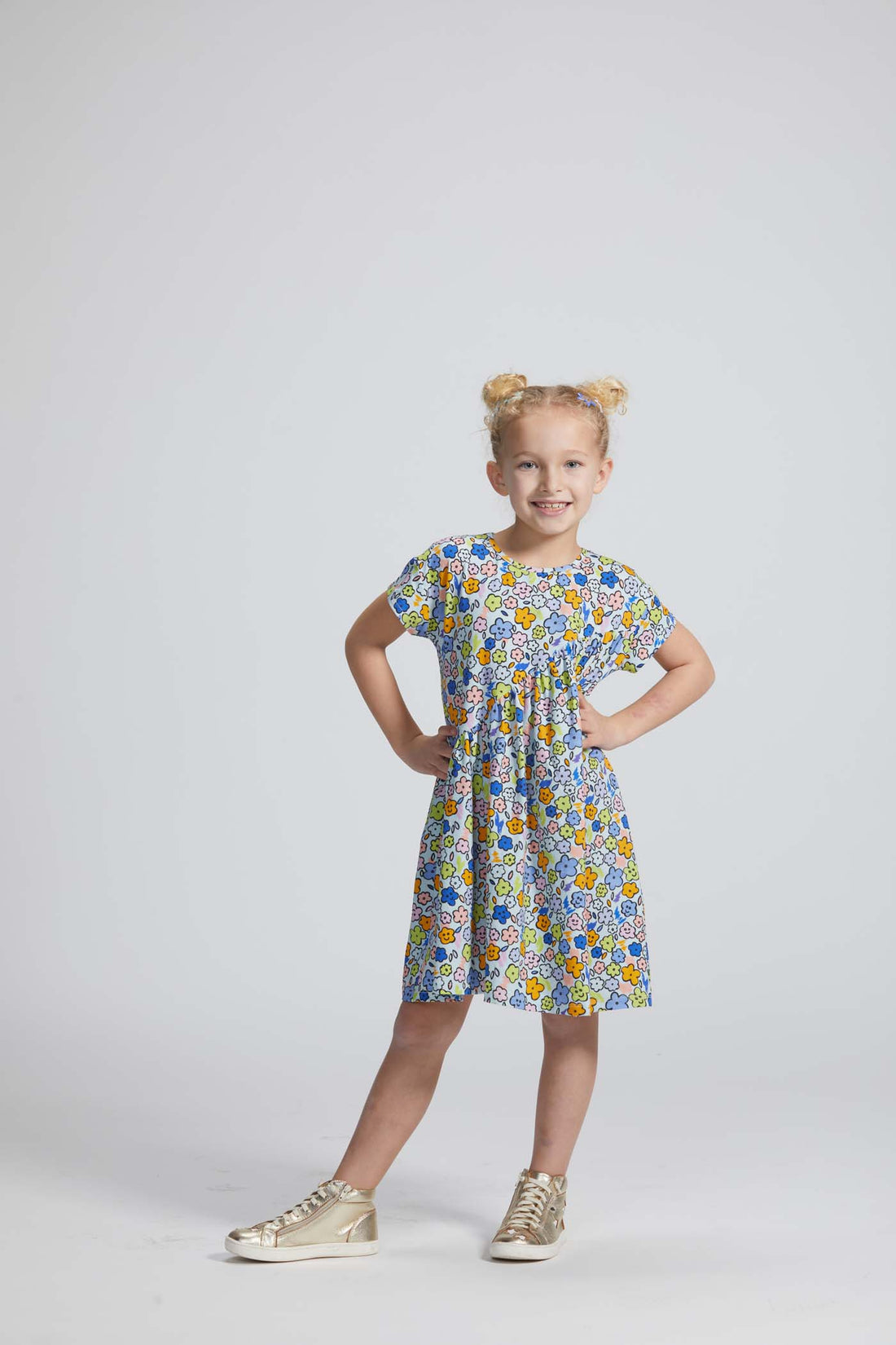 Swoop Dress: Cartoon Floral