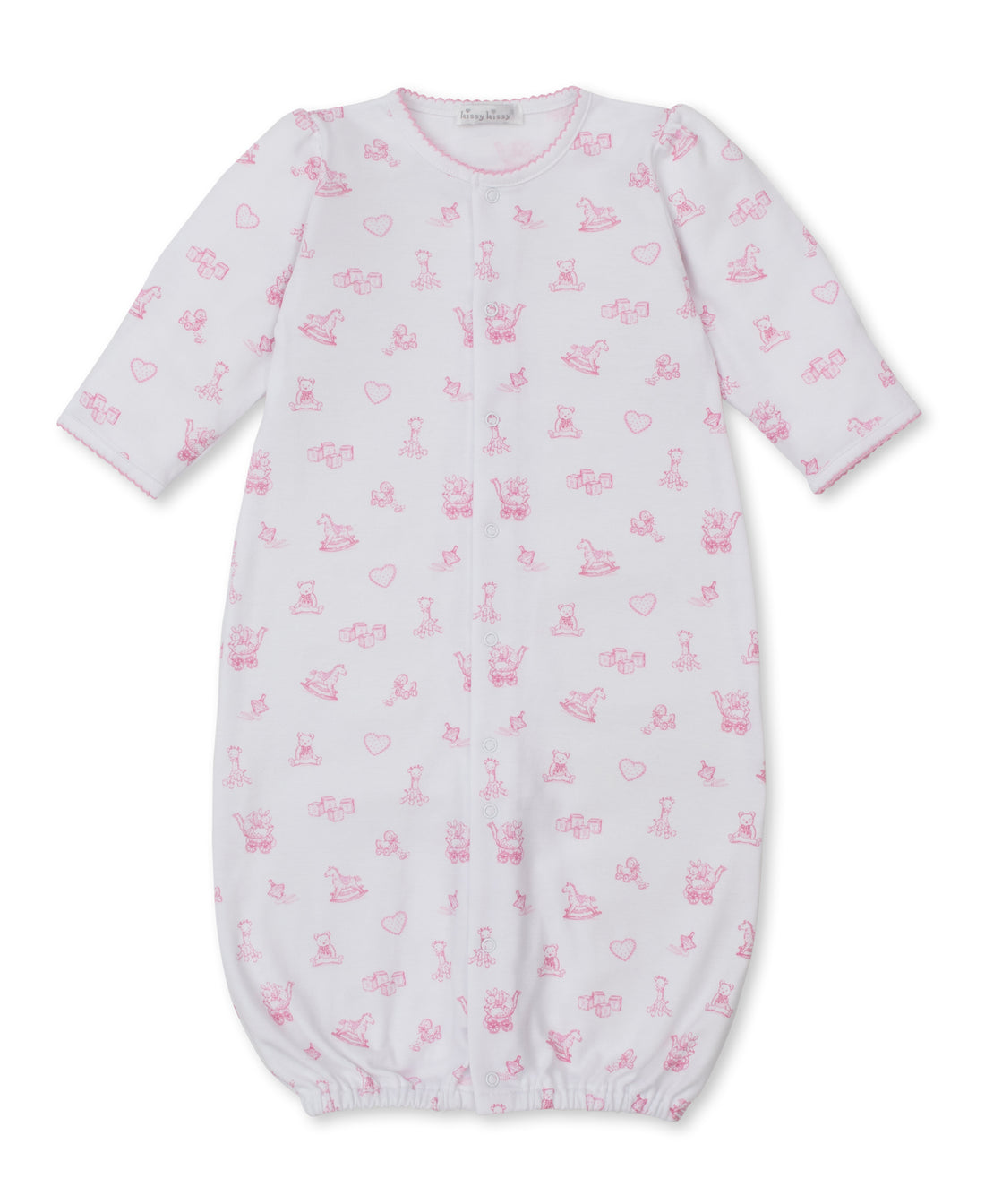 Vintage Toy Treasures Printed Converter Gown: Pink