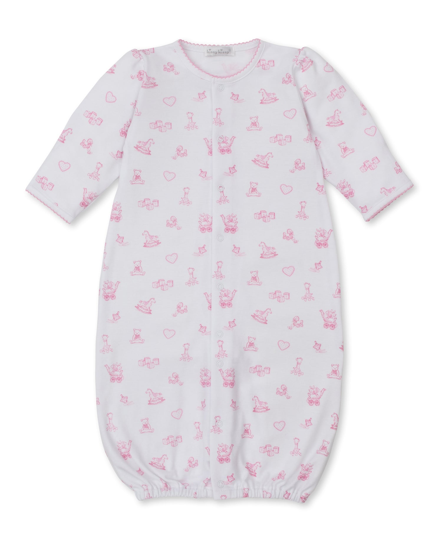 Vintage Toy Treasures Printed Converter Gown: Pink