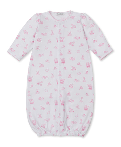 Vintage Toy Treasures Printed Converter Gown: Pink