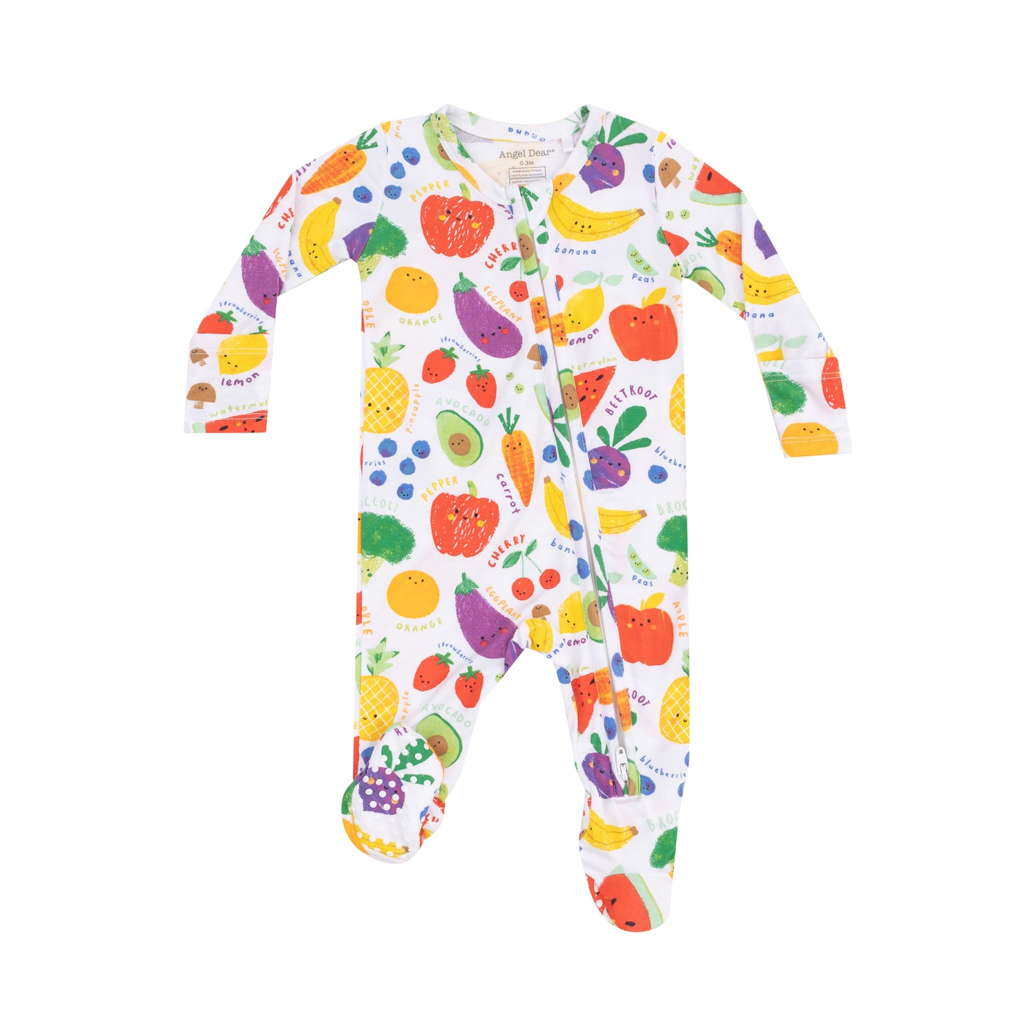 Eat the Rainbow 2-Way Zipper Footie