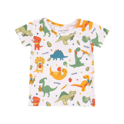 Loungewear Short Set: Veggie Dinos