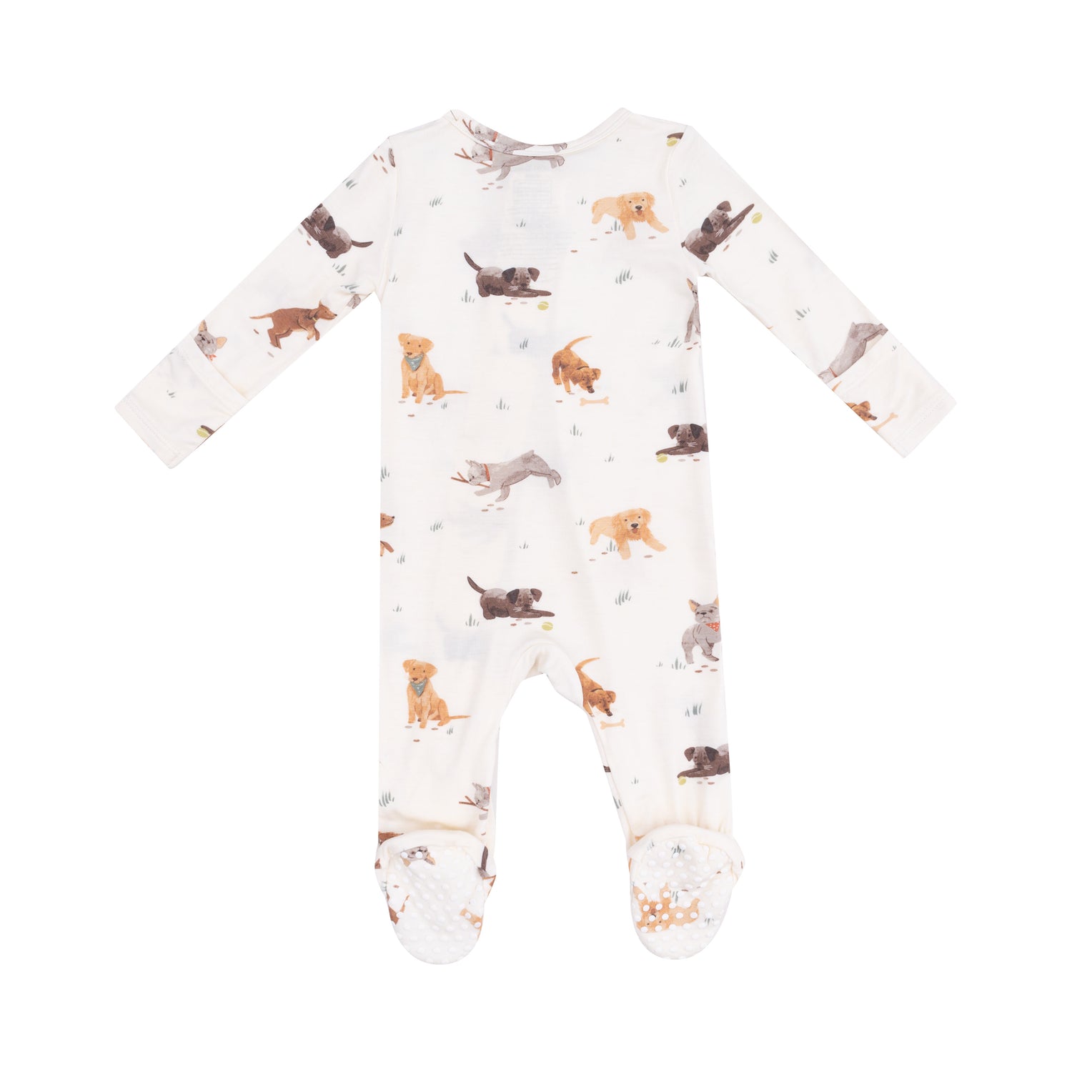 Watercolor Puppies 2-Way Zipper Footie