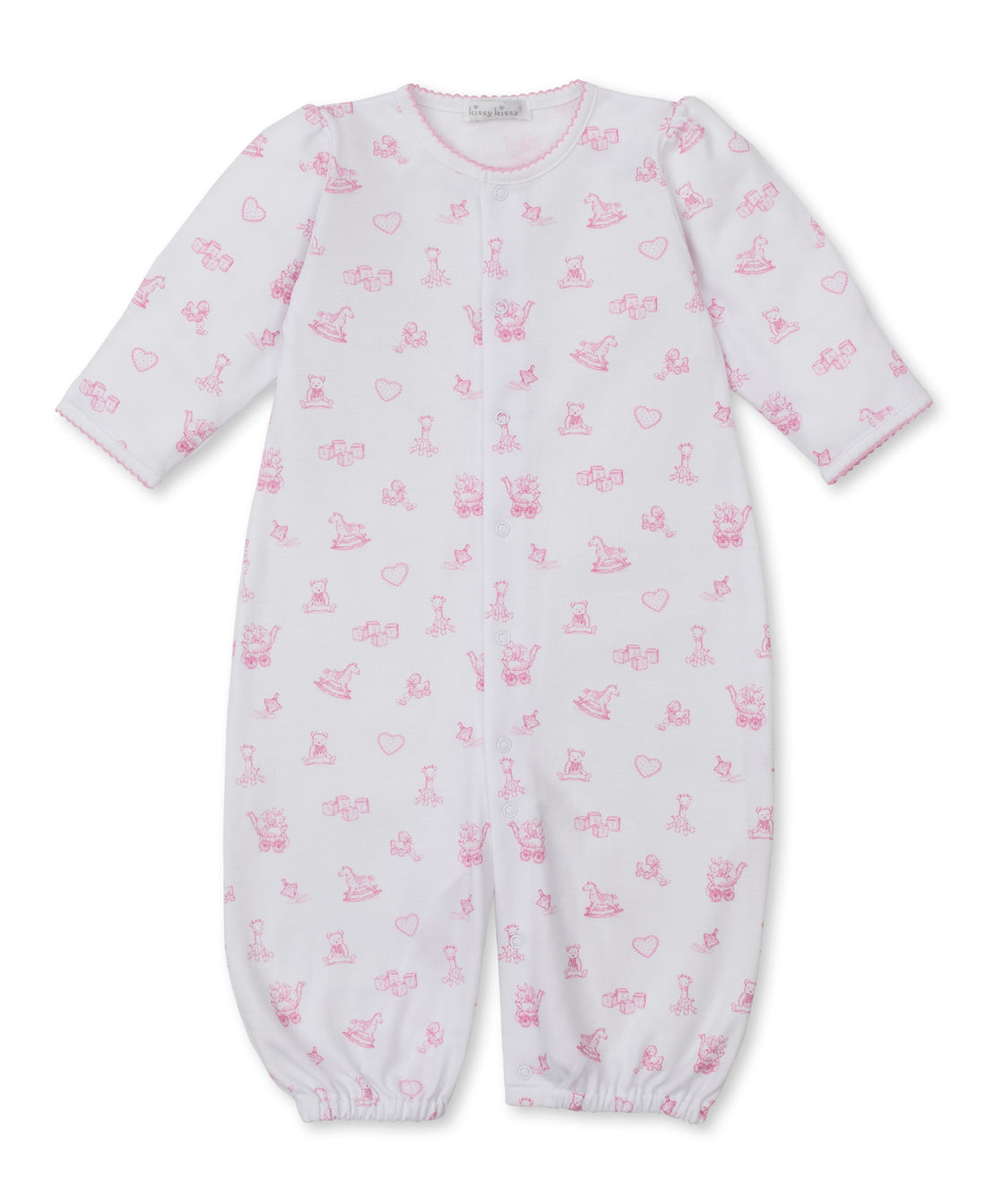 Vintage Toy Treasures Printed Converter Gown: Pink