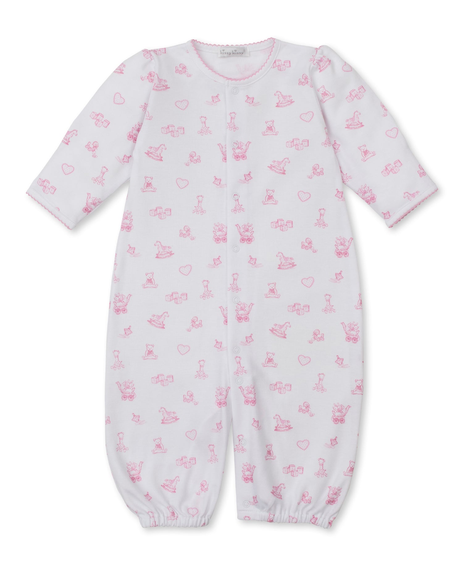 Vintage Toy Treasures Printed Converter Gown: Pink
