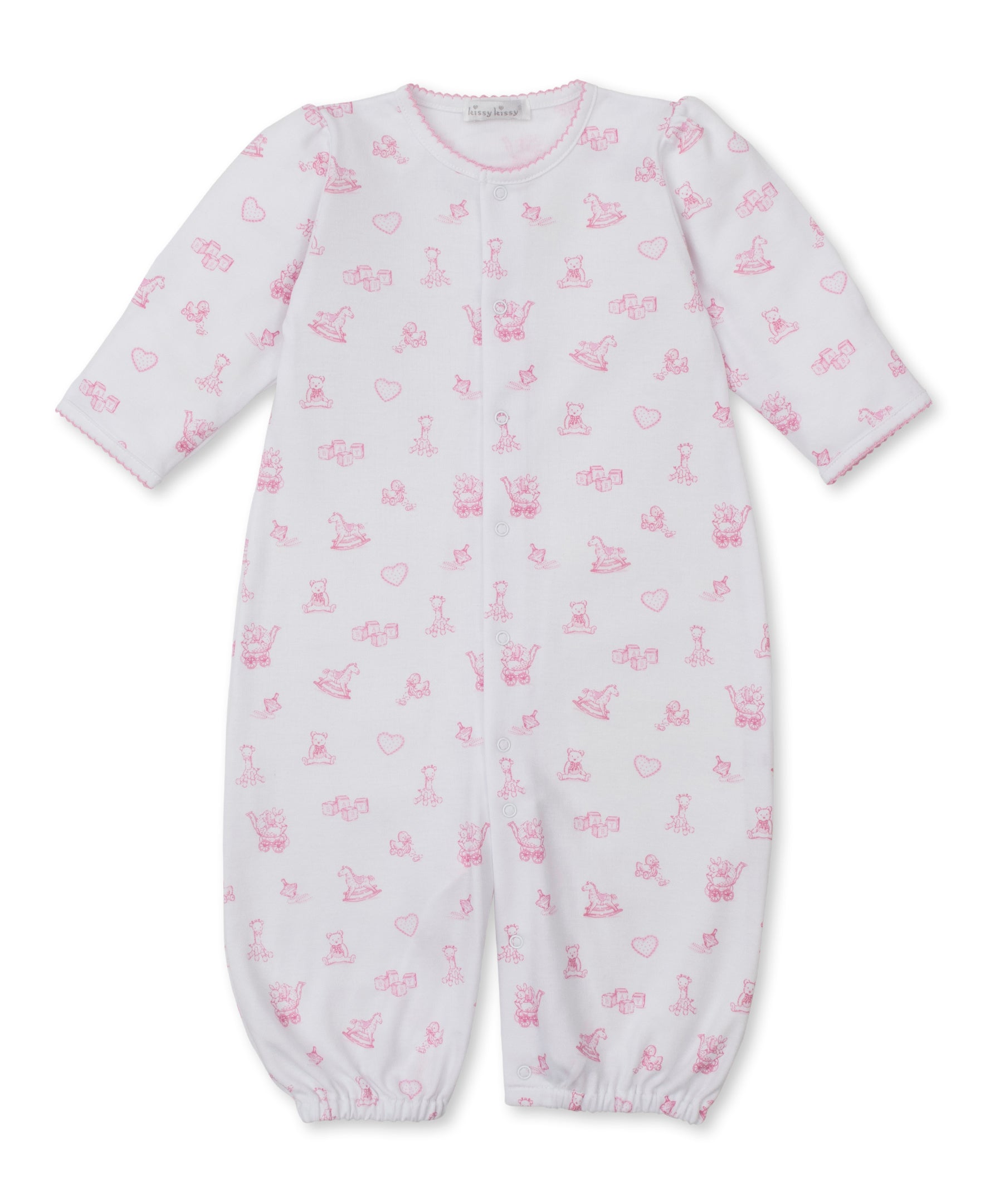 Vintage Toy Treasures Printed Converter Gown: Pink