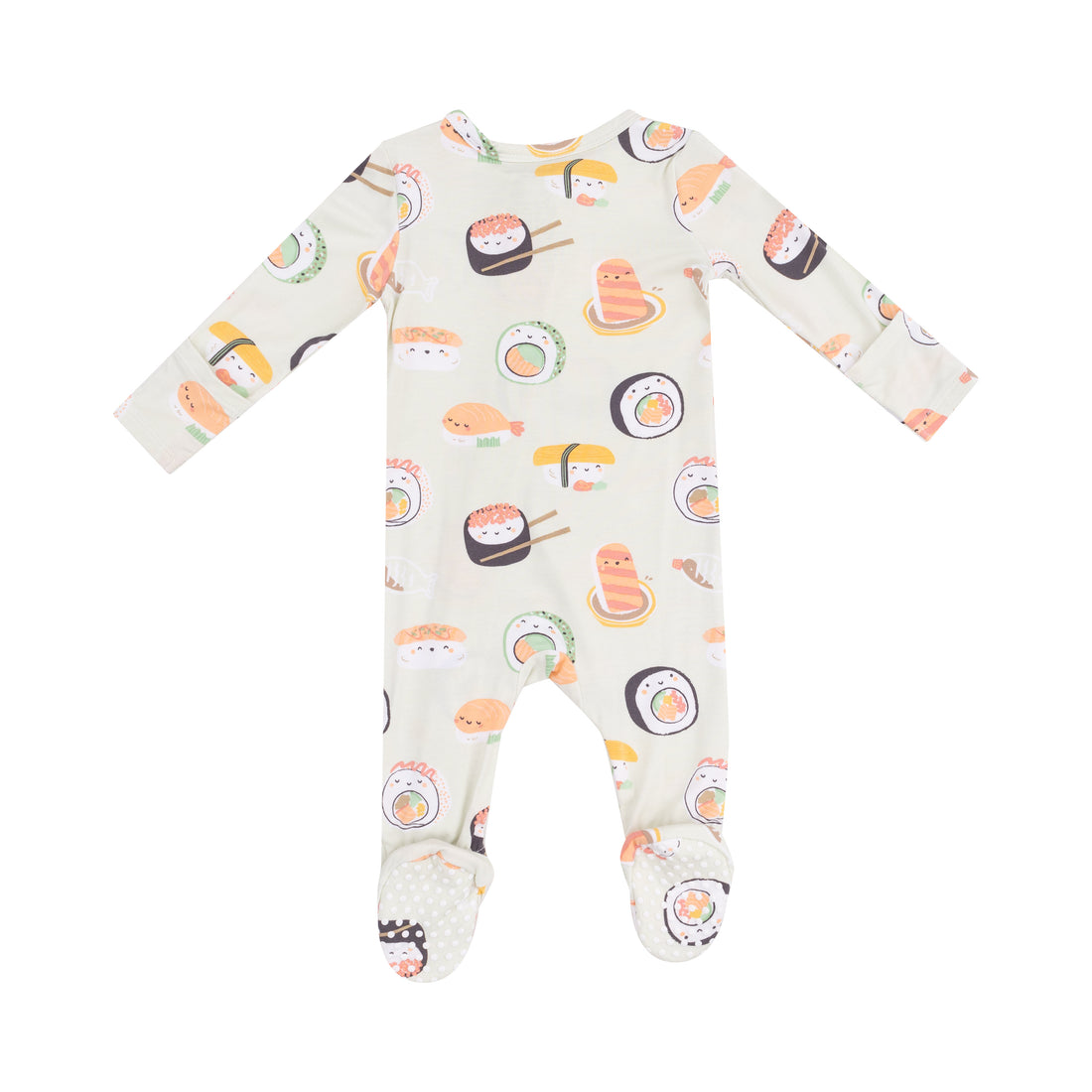 Sushi Green 2-Way Zipper Footie