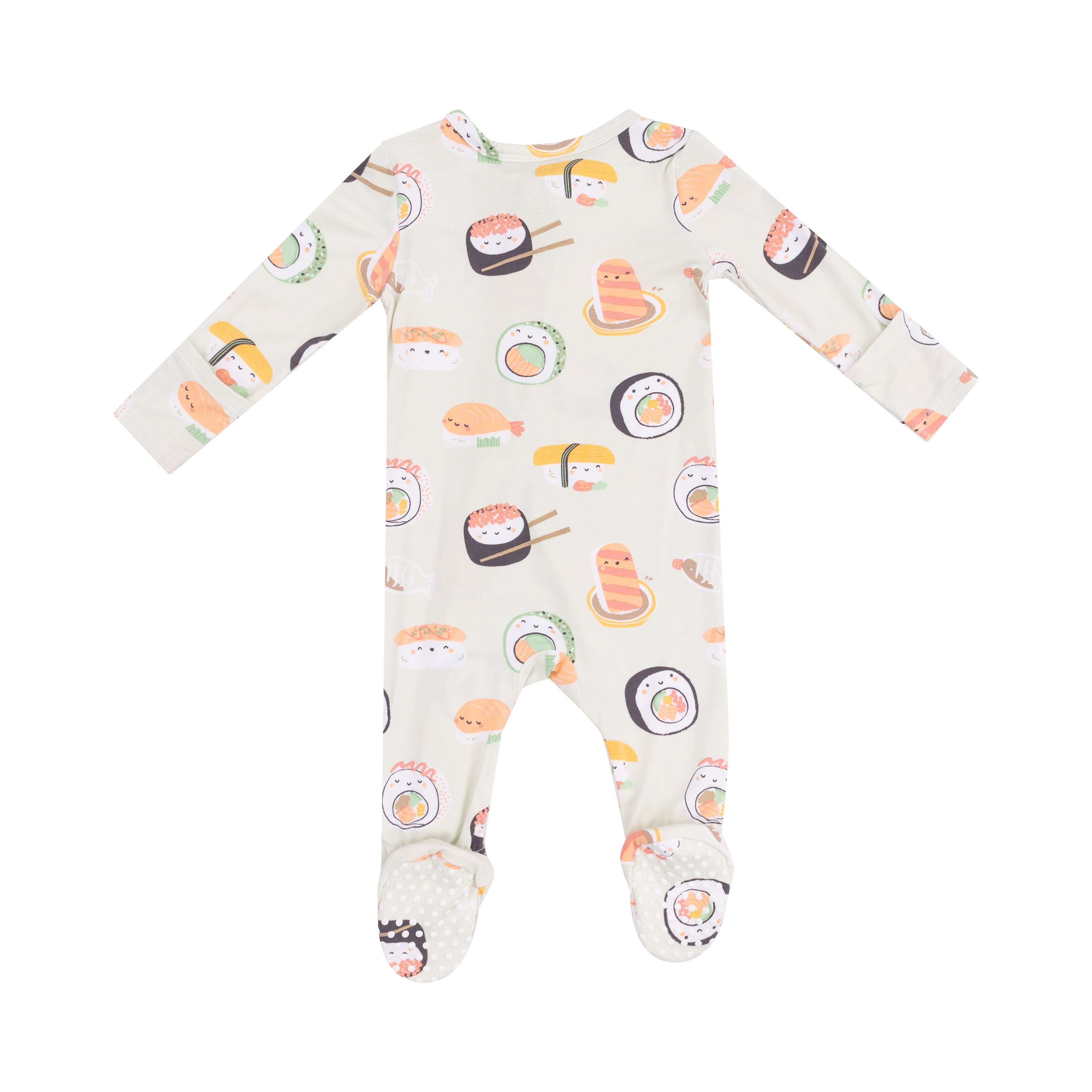 Sushi Green 2-Way Zipper Footie