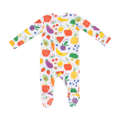 Eat the Rainbow 2-Way Zipper Footie
