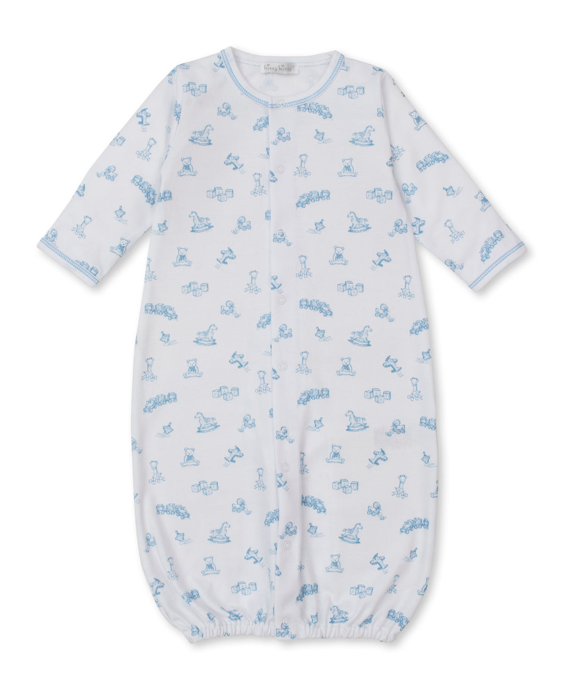Vintage Toy Treasures Printed Converter Gown: Light Blue