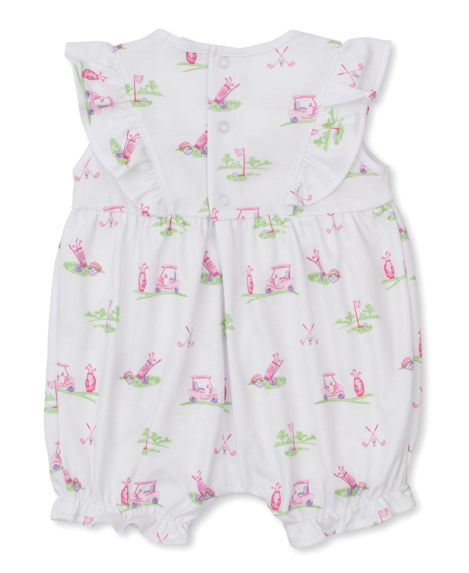 Fairway Foursome Short Playsuit: Pink
