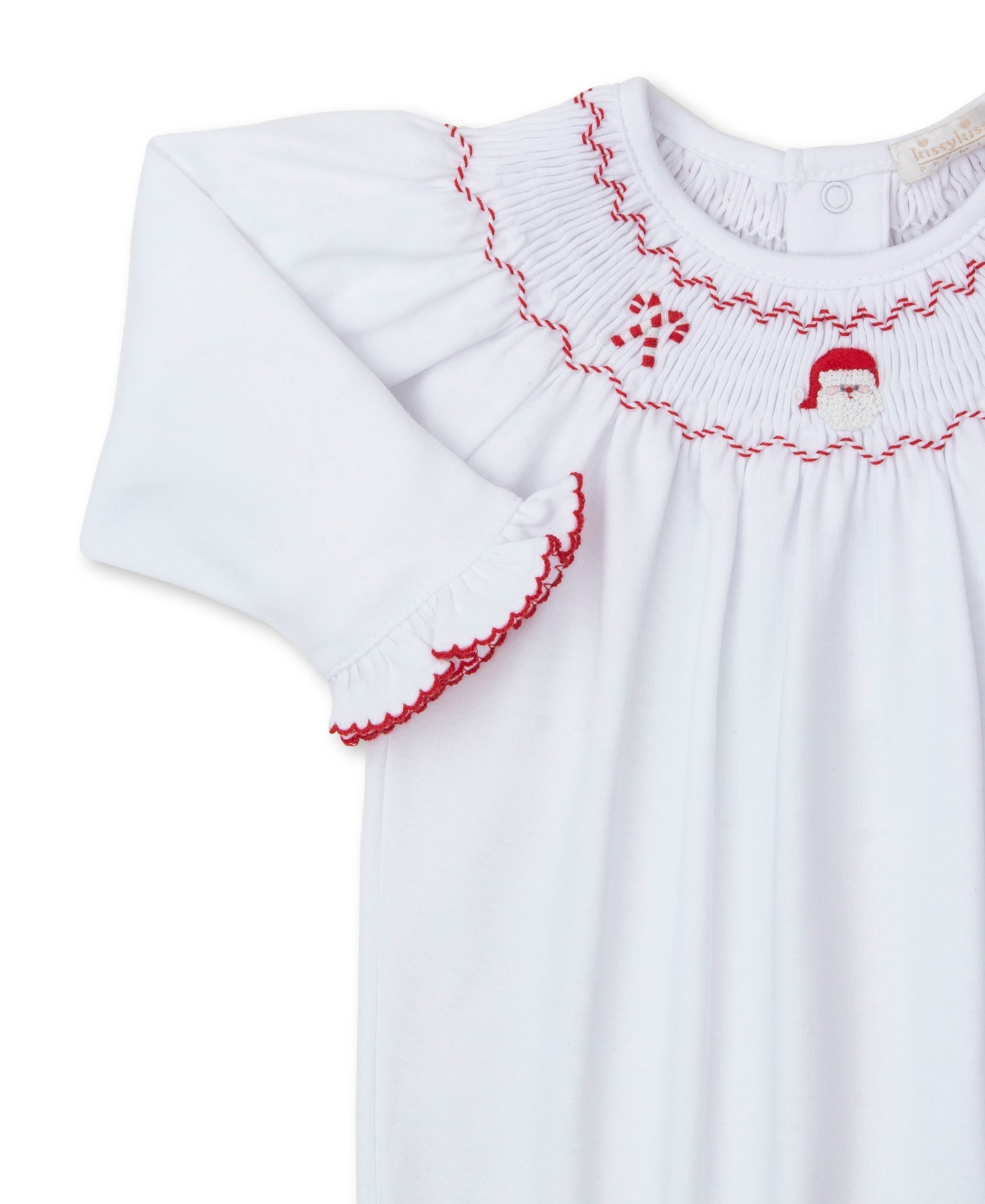 Holiday Medley Hand Smocked Bishop Footie