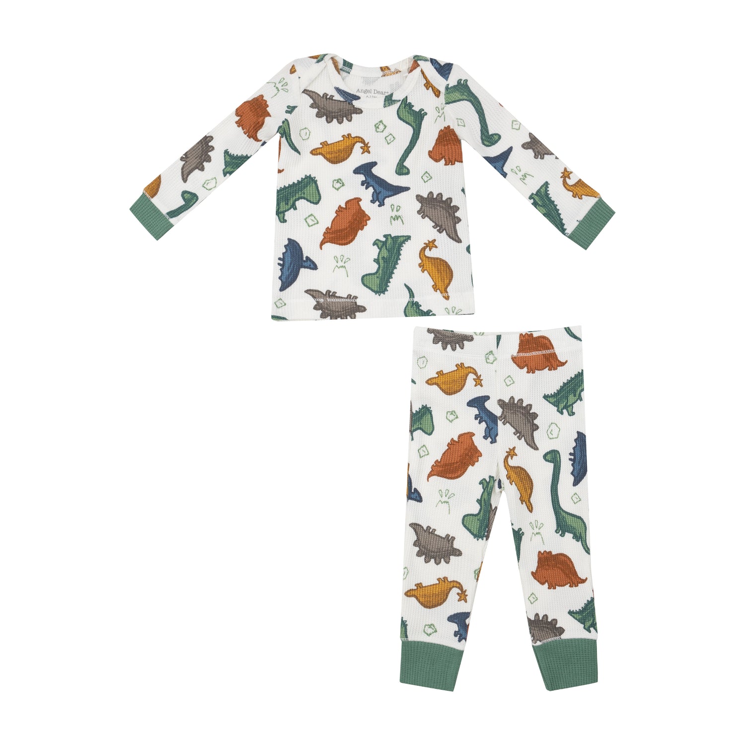 LS Loungewear Set (waffle knit): Dino Rocks