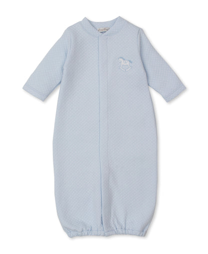 Riding Rockers Jacquard Converter Gown: Light Blue