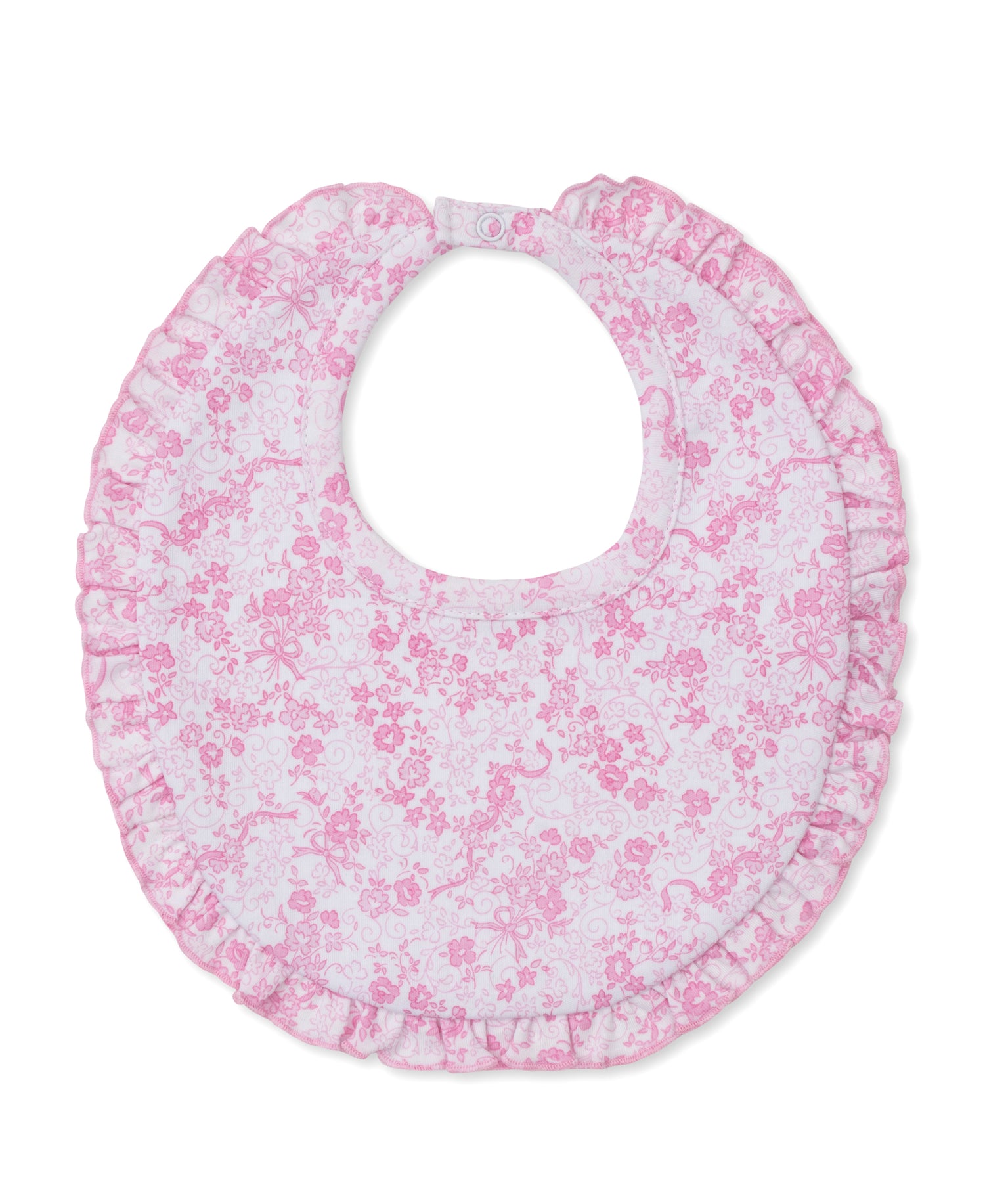 Old English Roses Riffle Bib: PInk