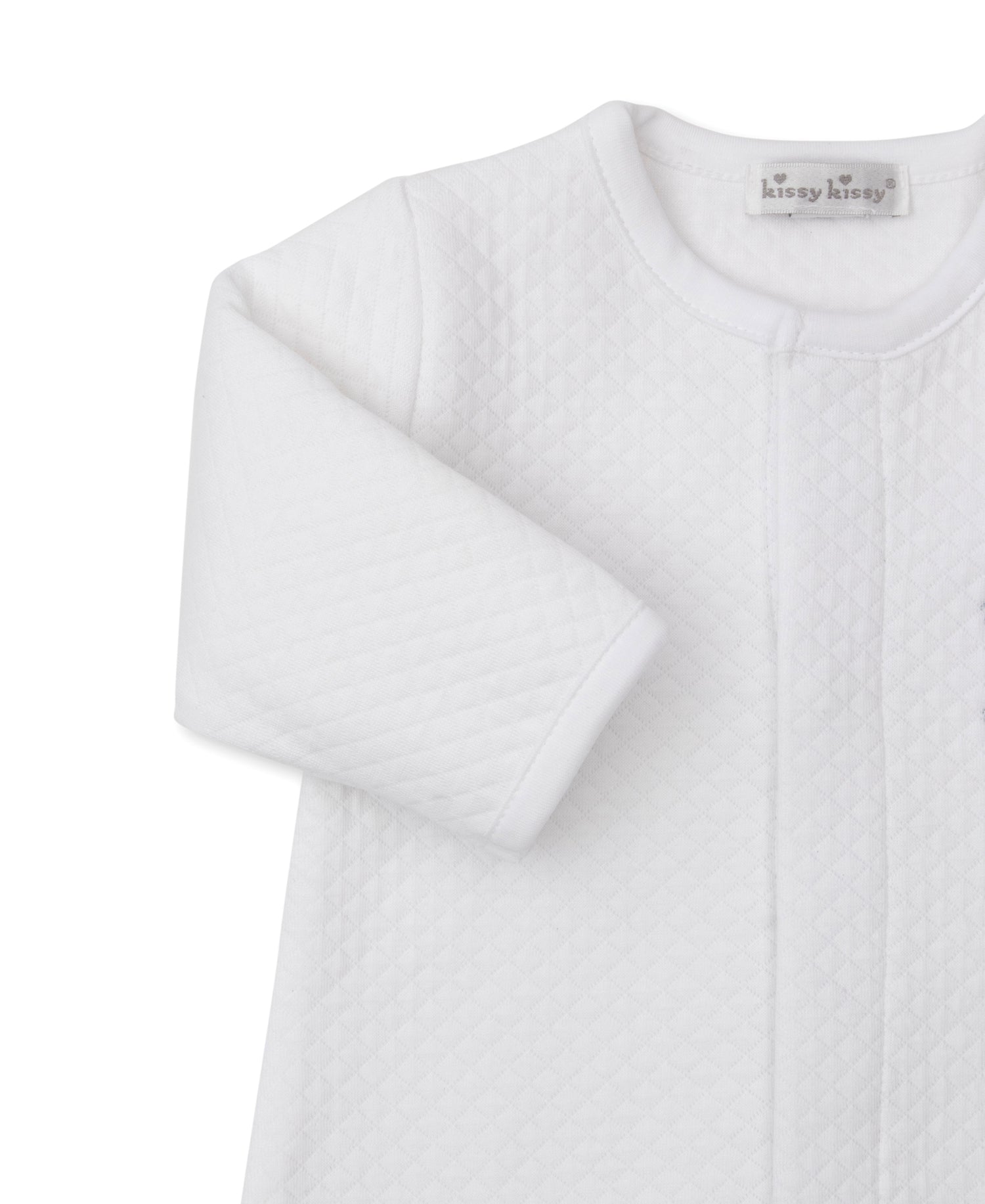 Riding Rockers Jacquard Converter Gown: White/Silver