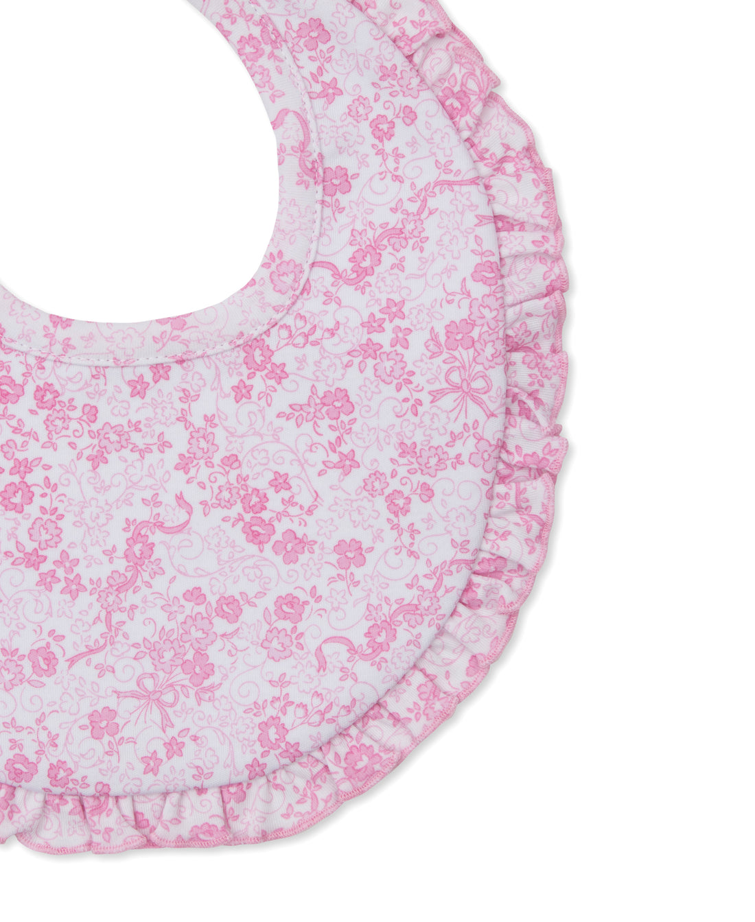 Old English Roses Riffle Bib: PInk