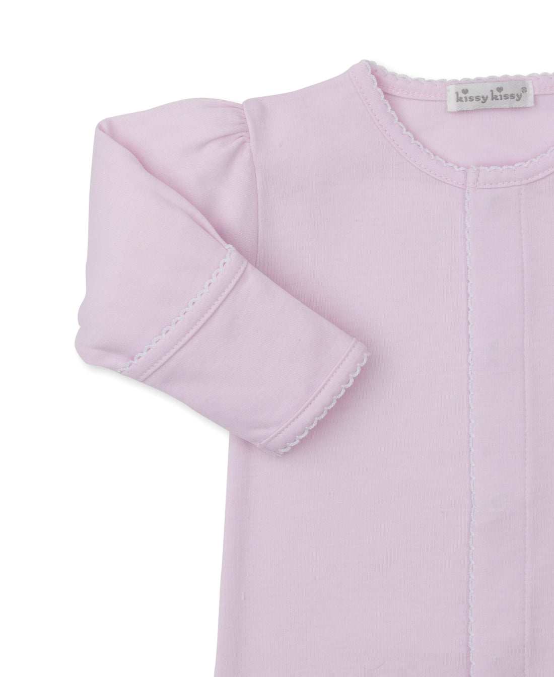 Riding Rockers Pima Cotton Footie: Light Pink