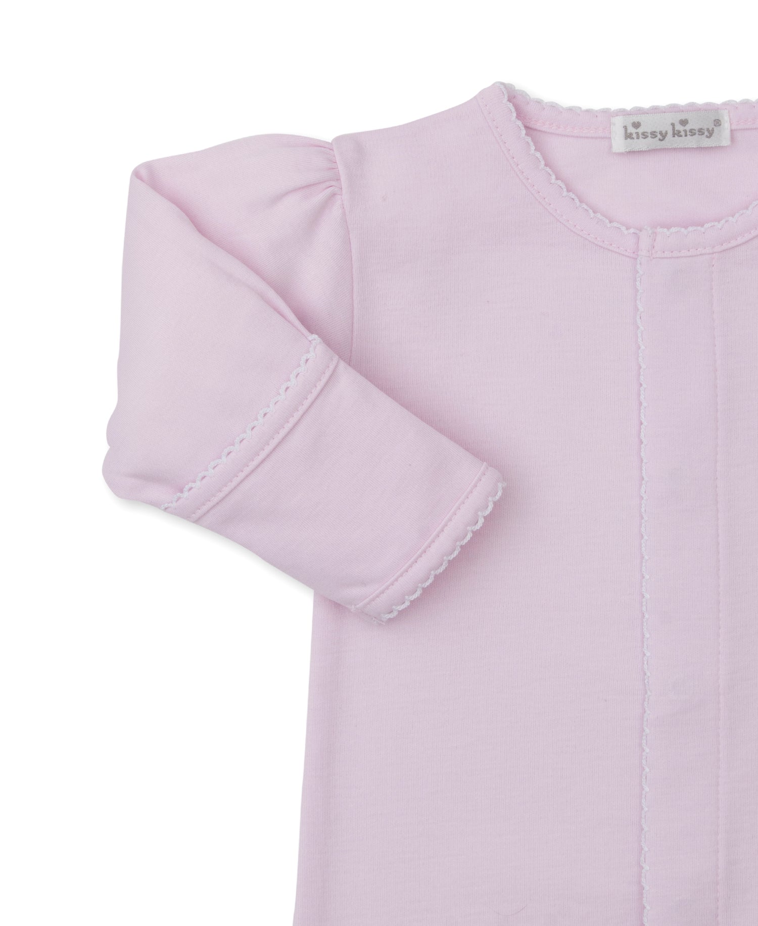 Riding Rockers Pima Cotton Footie: Light Pink